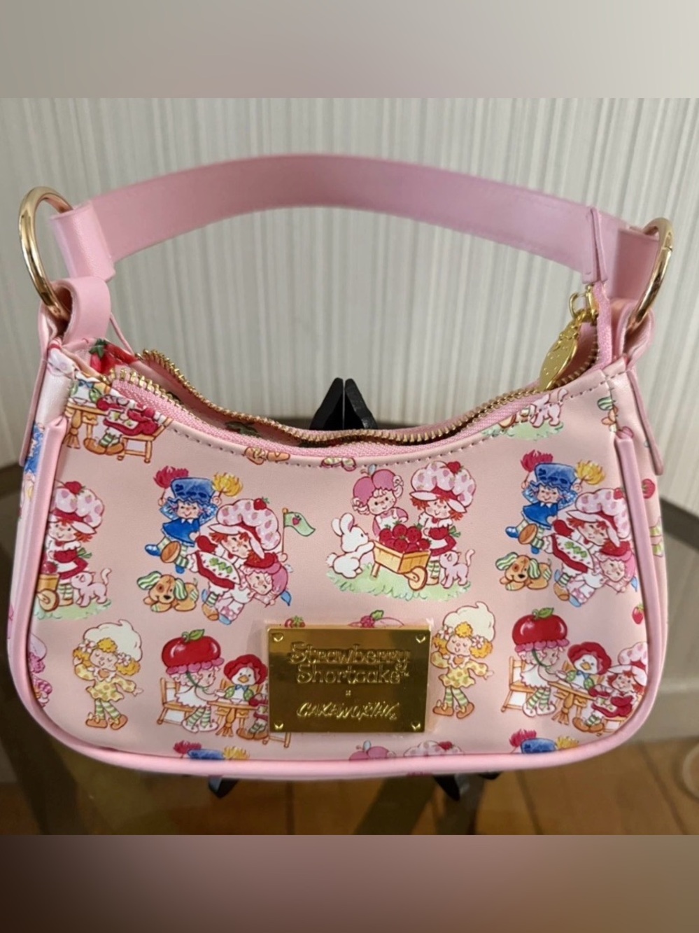 Strawberry Shortcake x Cakeworthy Pink Mini Handbag Purse NWT
